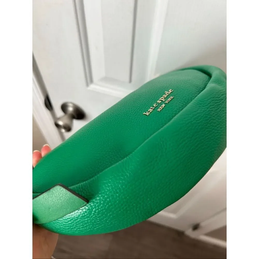 Kate Spade New York Smile Leather Small Shoulder Bag Yucca green color RARE